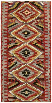 Vintage Anadolu Kilim - 150 cm x 297 cm