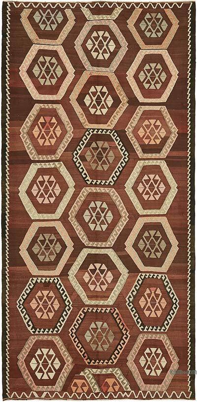Alfombra Vintage Anatolian Kilim - 178 cm x 355 cm