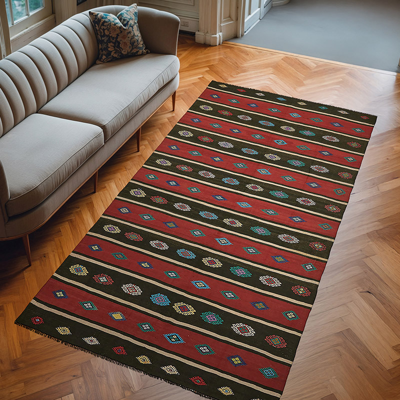 Alfombra Vintage Anatolian Kilim - 170 cm x 320 cm - K0079145
