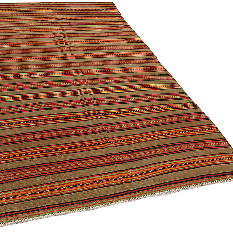 Vintage Anatolian Kilim Rug - 5'  x 8' 10" (60" x 106") - K0079152