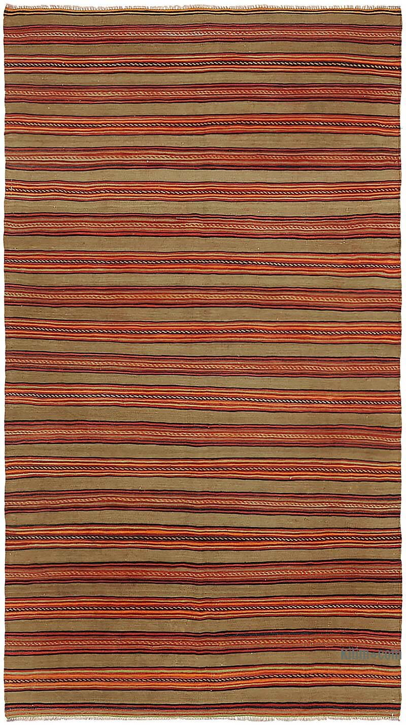 Vintage Anatolian Kilim Rug - 5'  x 8' 10" (60" x 106") - K0079152