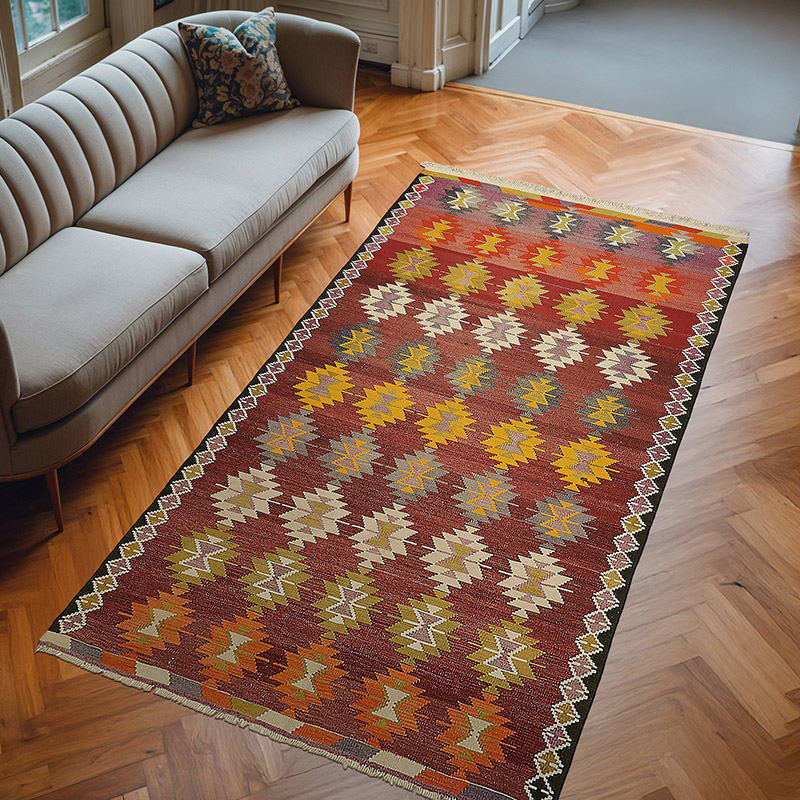 Alfombra Vintage Anatolian Kilim - 174 cm x 310 cm - K0079155