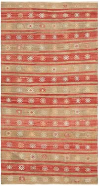 Vintage Anatolian Kilim Rug - 5' 9" x 10' 8" (69" x 128")