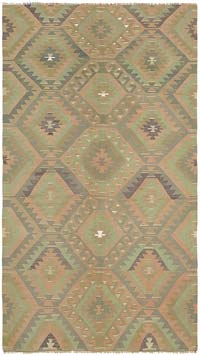 Vintage Anatolian Kilim Rug - 6'  x 10' 7" (72" x 127")