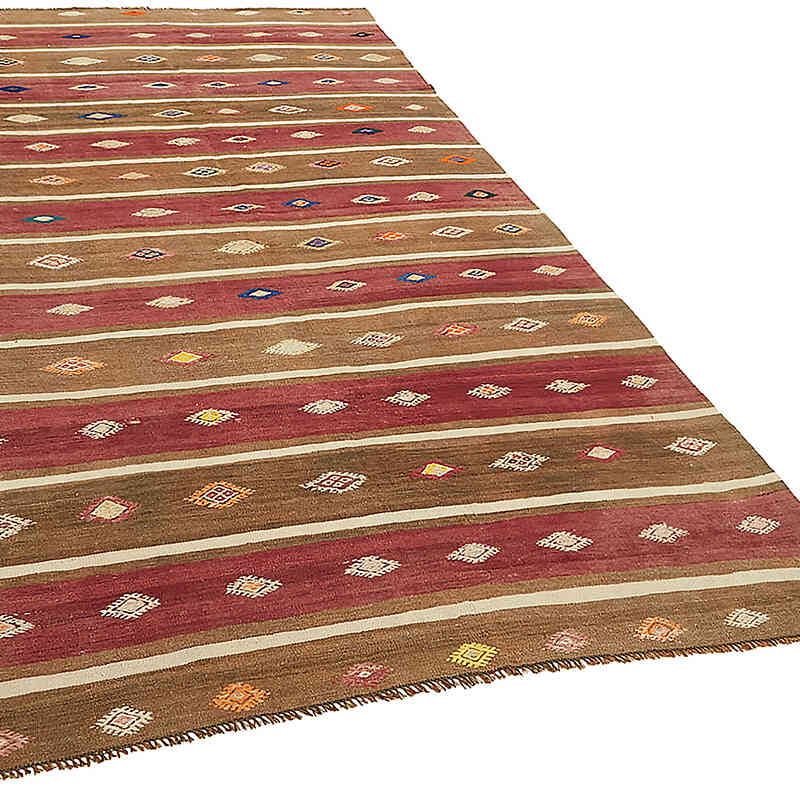 Vintage Anatolian Kilim Rug - 5' 6" x 9' 7" (66" x 115") - K0079159