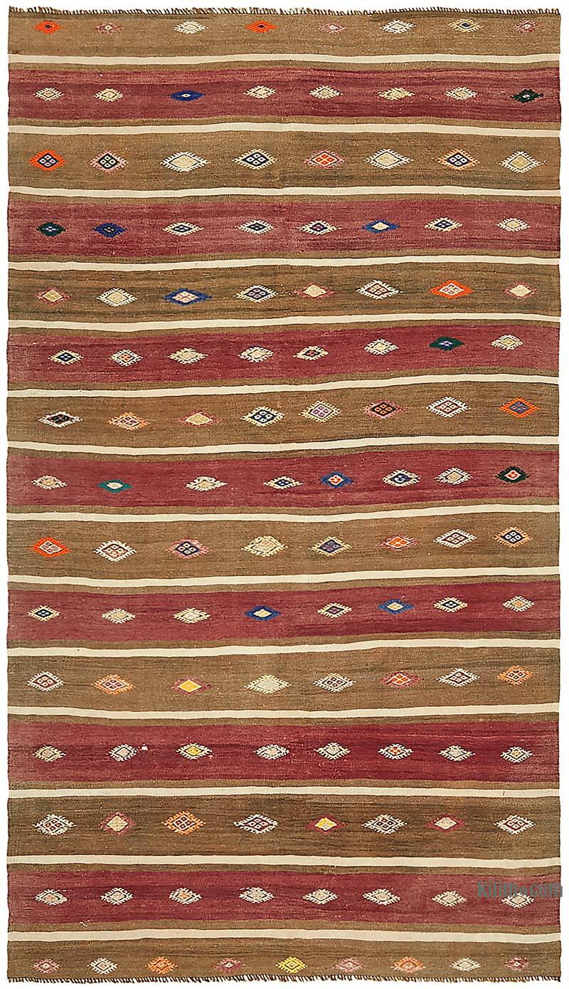 Vintage Anatolian Kilim Rug - 5' 6" x 9' 7" (66" x 115") - K0079159