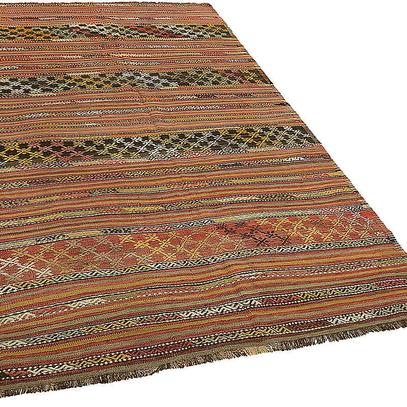 Alfombra Vintage Anatolian Kilim - 156 cm x 257 cm - K0079161