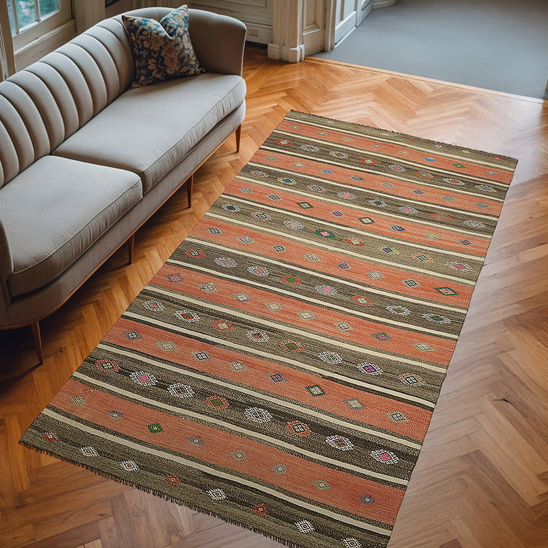 Alfombra Vintage Anatolian Kilim - 172 cm x 314 cm - K0079163