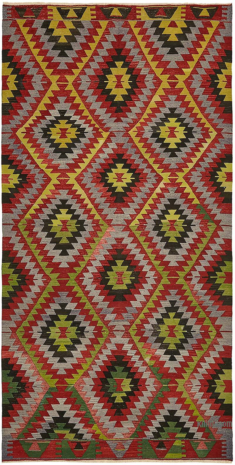 Alfombra Vintage Anatolian Kilim - 181 cm x 351 cm - K0079169