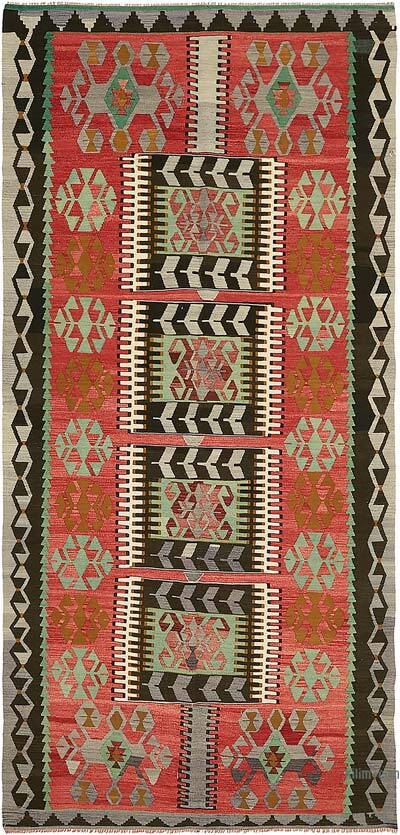 Vintage Anatolian Kilim Rug - 5' 10" x 11' 7" (70" x 139")