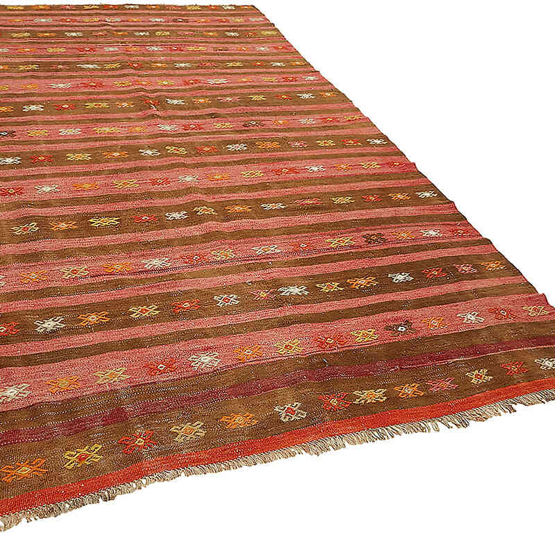 Vintage Anatolian Kilim Rug - 6' 8" x 10' 9" (80" x 129") - K0079187