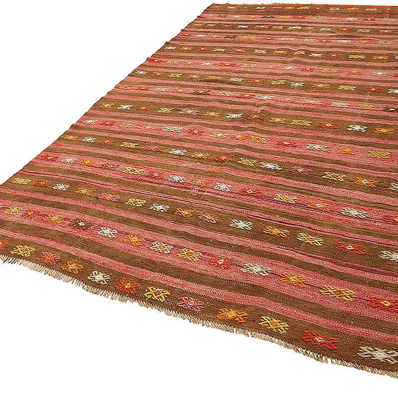 Vintage Anatolian Kilim Rug - 6' 8" x 10' 9" (80" x 129") - K0079187
