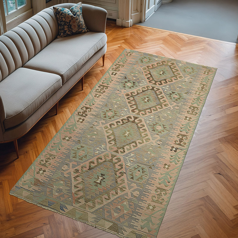 Alfombra Vintage Anatolian Kilim - 158 cm x 306 cm - K0079188