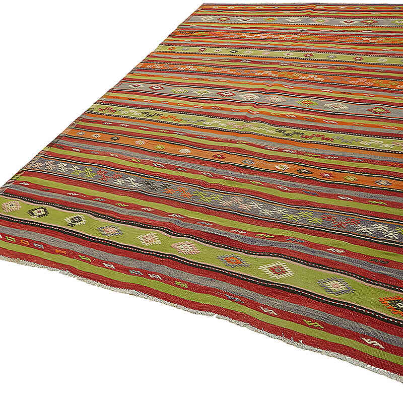 Vintage Anatolian Kilim Rug - 6' 9" x 10'  (81" x 120") - K0079189
