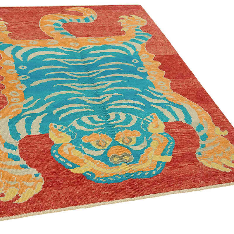 Yeni Kaplan Desenli Halı - 152 cm x 202 cm - K0079200
