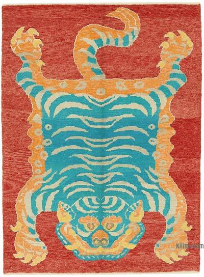 Yeni Kaplan Desenli Halı - 152 cm x 202 cm
