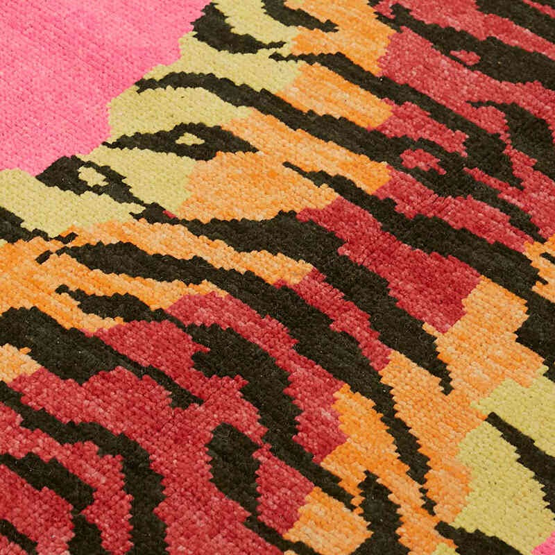 New Hand-Knotted Tiger Rug - 4' 2" x 5' 10" (50" x 70") - K0079202