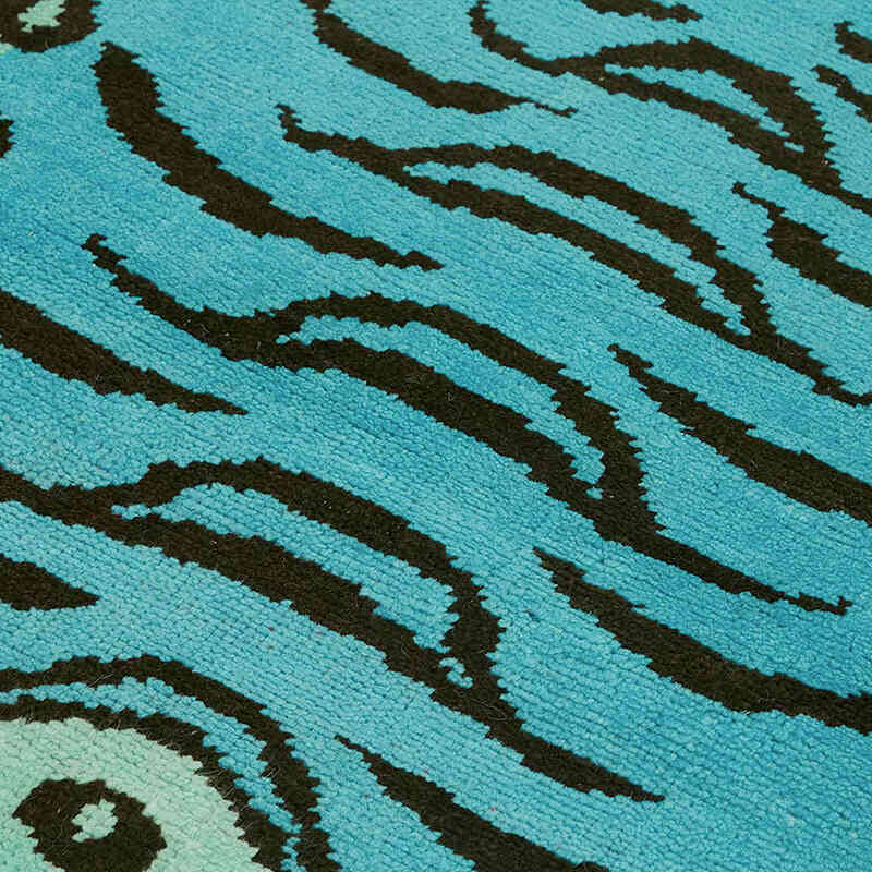 Alfombra Nueva de Nudo a Mano con Diseño de Tigre - 121 cm x 178 cm - K0079205