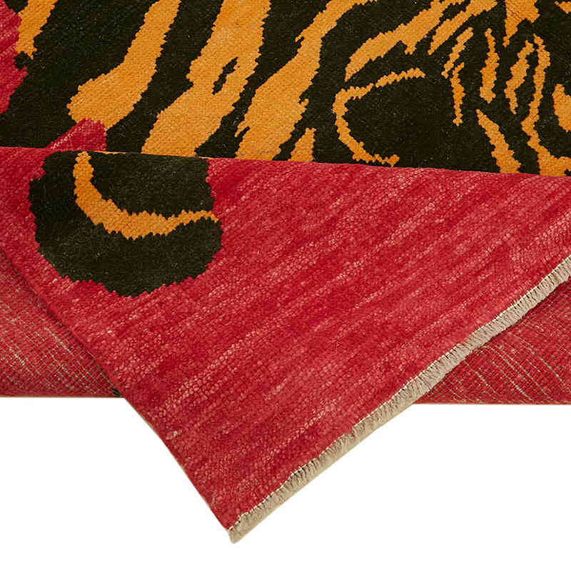 Alfombra Nueva de Nudo a Mano con Diseño de Tigre - 252 cm x 301 cm - K0079209
