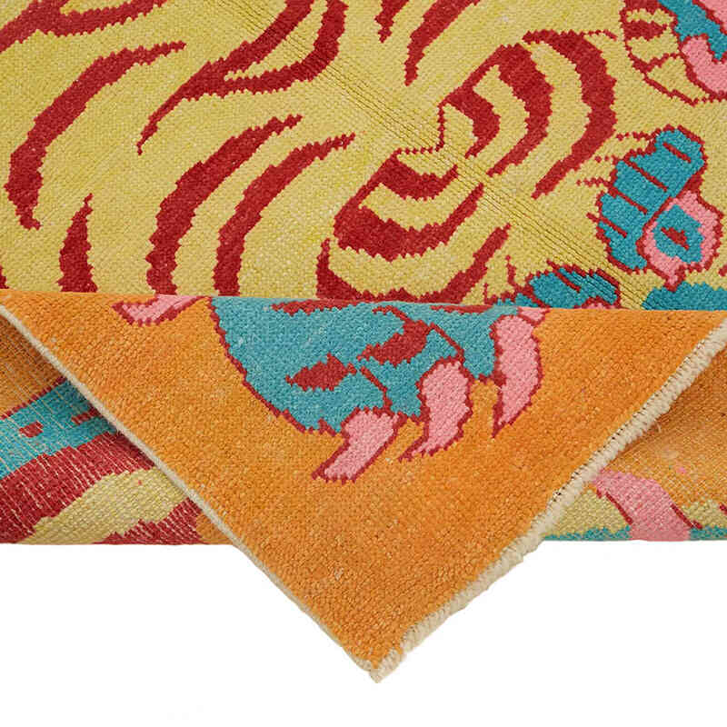 Alfombra Nueva de Nudo a Mano con Diseño de Tigre - 155 cm x 246 cm - K0079215
