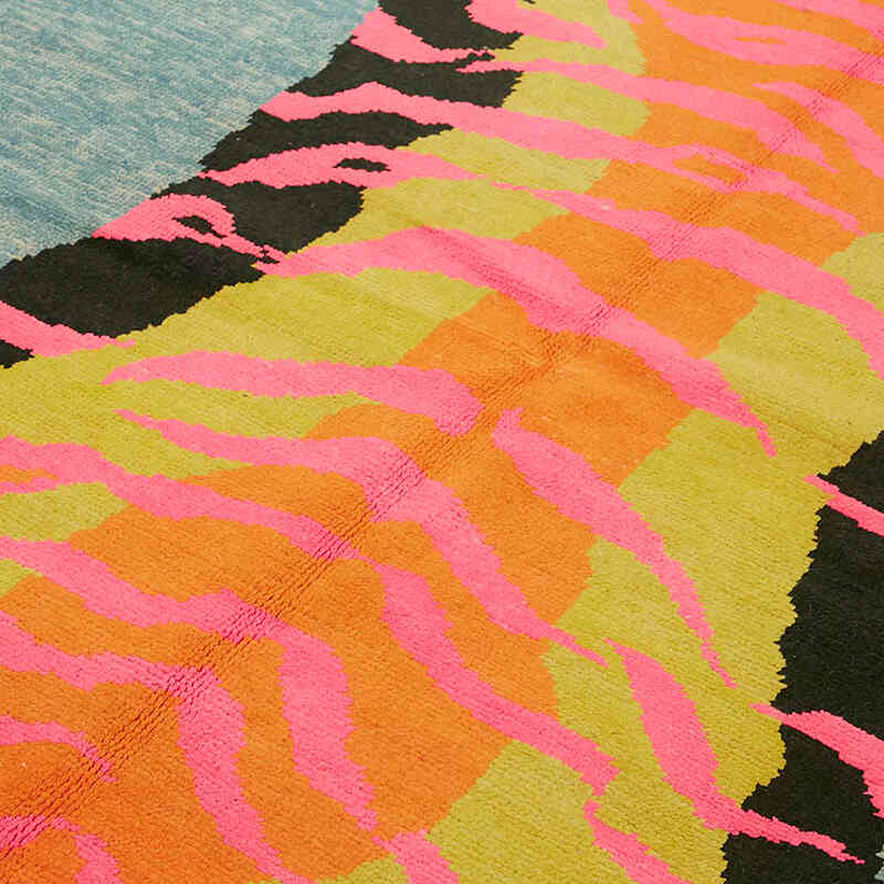 New Hand-Knotted Tiger Rug - 7' 1" x 11' 2" (85" x 134") - K0079218