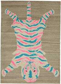 New Hand-Knotted Tiger Rug - 8' 5" x 11' 5" (101" x 137")