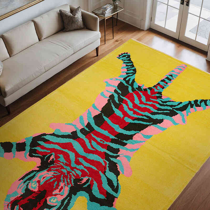Yeni Kaplan Desenli Hali - 250 cm x 360 cm - K0079223