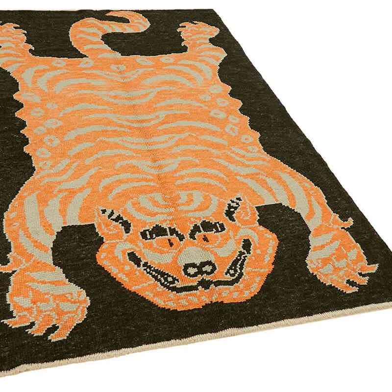 Yeni Kaplan Desenli Hali - 130 cm x 208 cm - K0079227