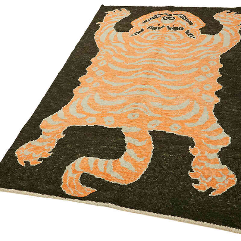 Yeni Kaplan Desenli Hali - 130 cm x 208 cm - K0079227