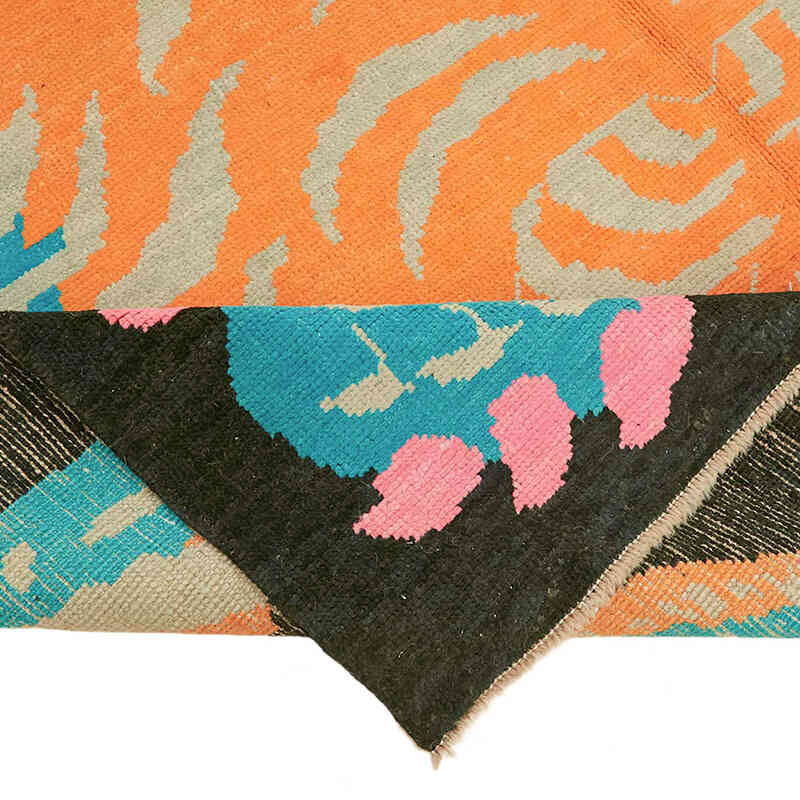 New Hand-Knotted Tiger Rug - 6' 11" x 10'  (83" x 120") - K0079229