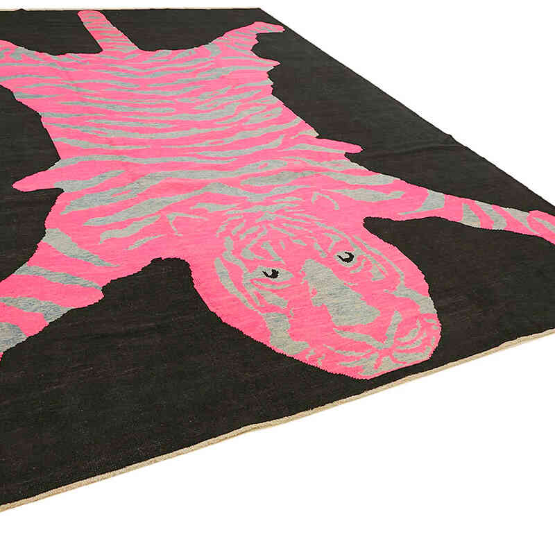 Alfombra Nueva de Nudo a Mano con Diseño de Tigre - 306 cm x 434 cm - K0079231