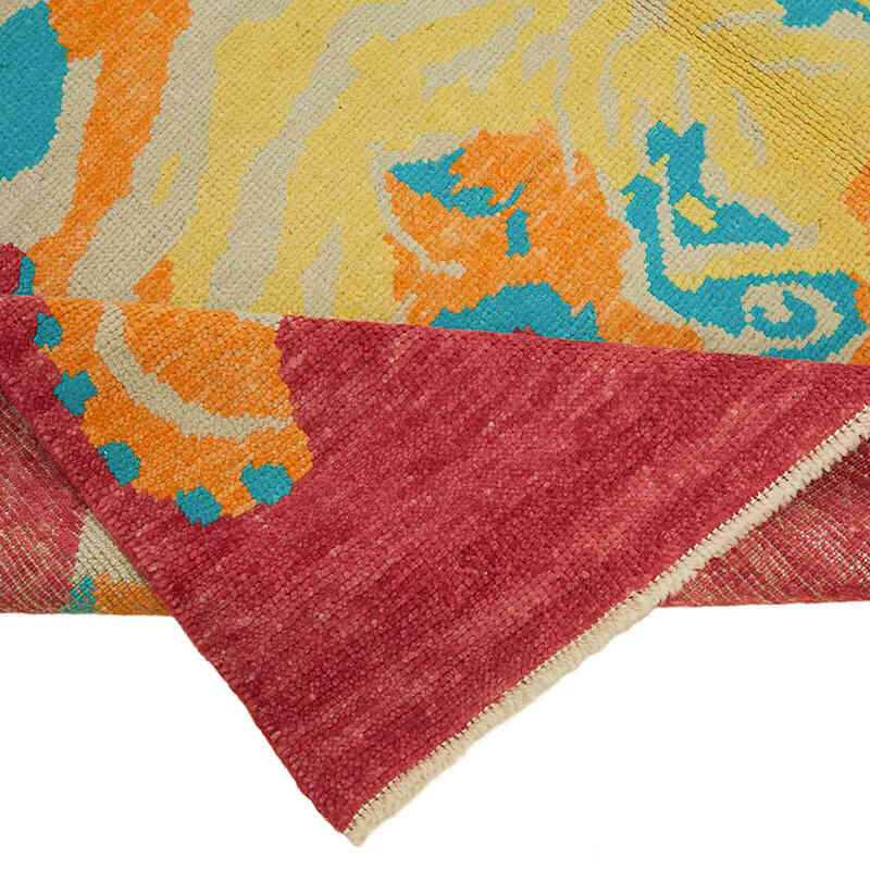 Alfombra Nueva de Nudo a Mano con Diseño de Tigre - 192 cm x 240 cm - K0079236