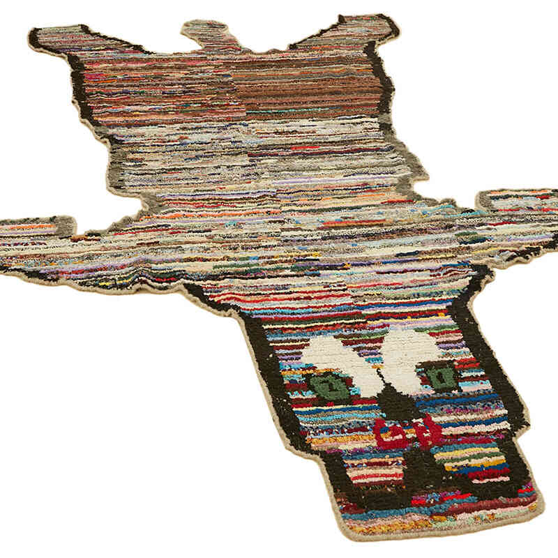 New Hand-Knotted Tiger Rug - 6' 7" x 10' 8" (79" x 128") - K0079240