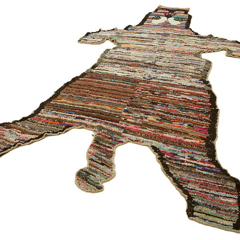 New Hand-Knotted Tiger Rug - 6' 7" x 10' 8" (79" x 128") - K0079240