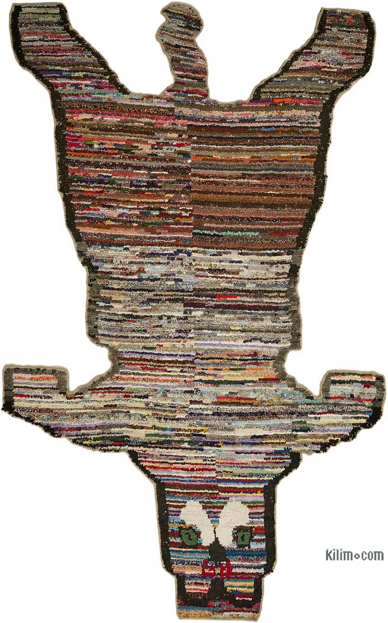 New Hand-Knotted Tiger Rug - 6' 7" x 10' 8" (79" x 128") - K0079240
