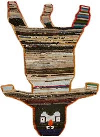 New Hand-Knotted Tiger Rug - 4' 8" x 6' 5" (56" x 77")