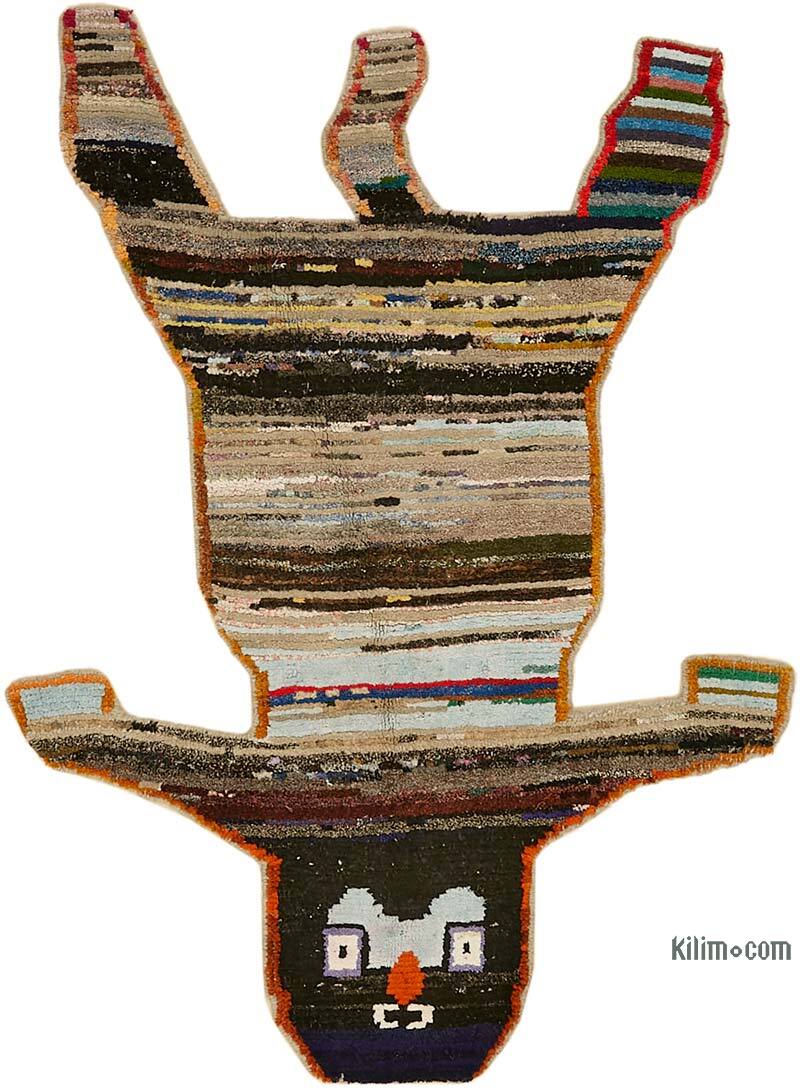 New Hand-Knotted Tiger Rug - 4' 8" x 6' 5" (56" x 77") - K0079243