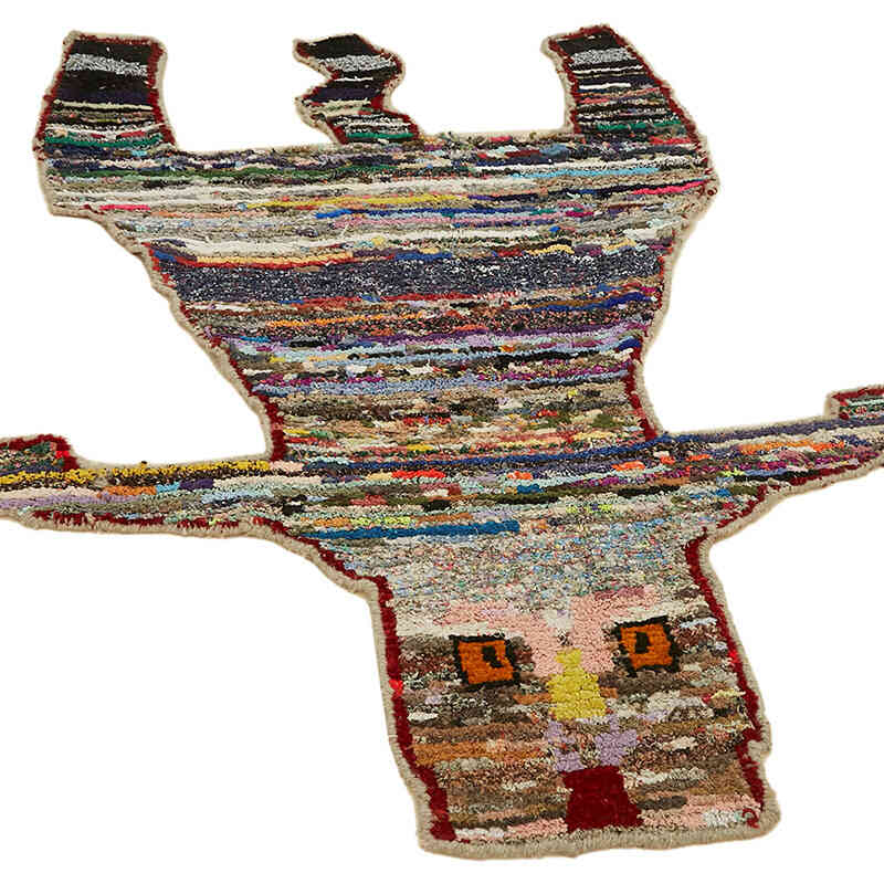 New Hand-Knotted Tiger Rug - 4' 11" x 6' 5" (59" x 77") - K0079244