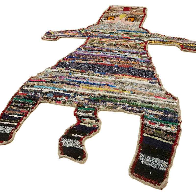 New Hand-Knotted Tiger Rug - 4' 11" x 6' 5" (59" x 77") - K0079244