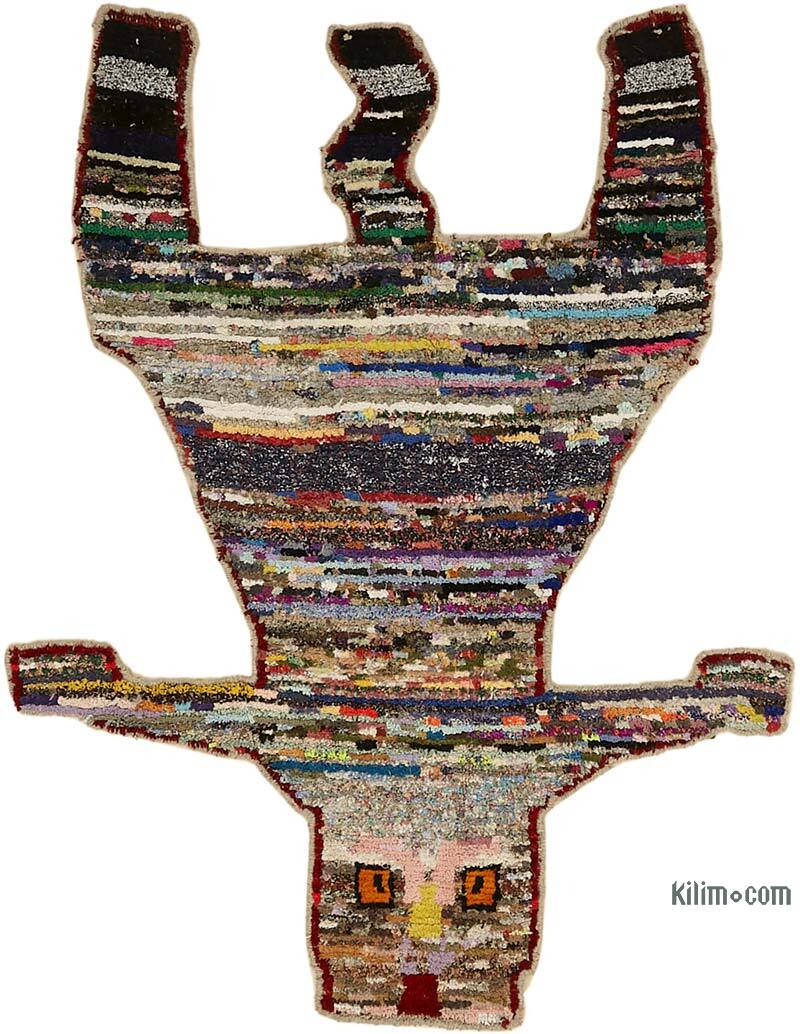 New Hand-Knotted Tiger Rug - 4' 11" x 6' 5" (59" x 77") - K0079244