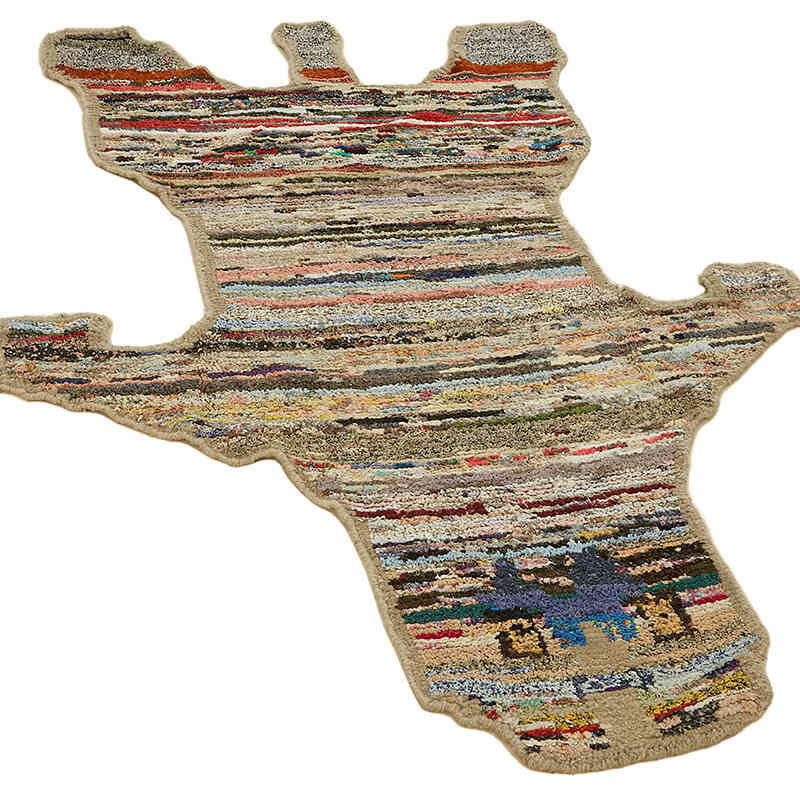 Yeni Kaplan Desenli Halı - 150 cm x 202 cm - K0079245