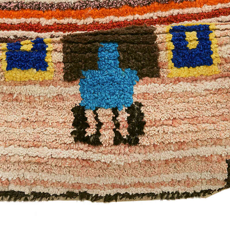 Alfombra Nueva de Nudo a Mano con Diseño de Tigre - 140 cm x 220 cm - K0079248
