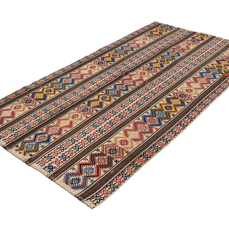 Alfombra Vintage Anatolian Kilim - 123 cm x 227 cm - K0079270
