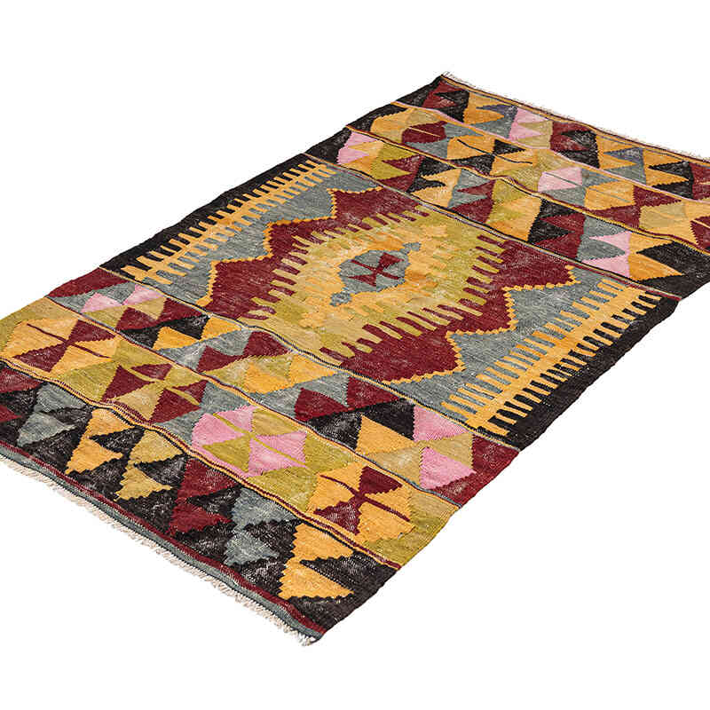 Vintage Çal Kilimi - 95 cm x 147 cm - K0079272