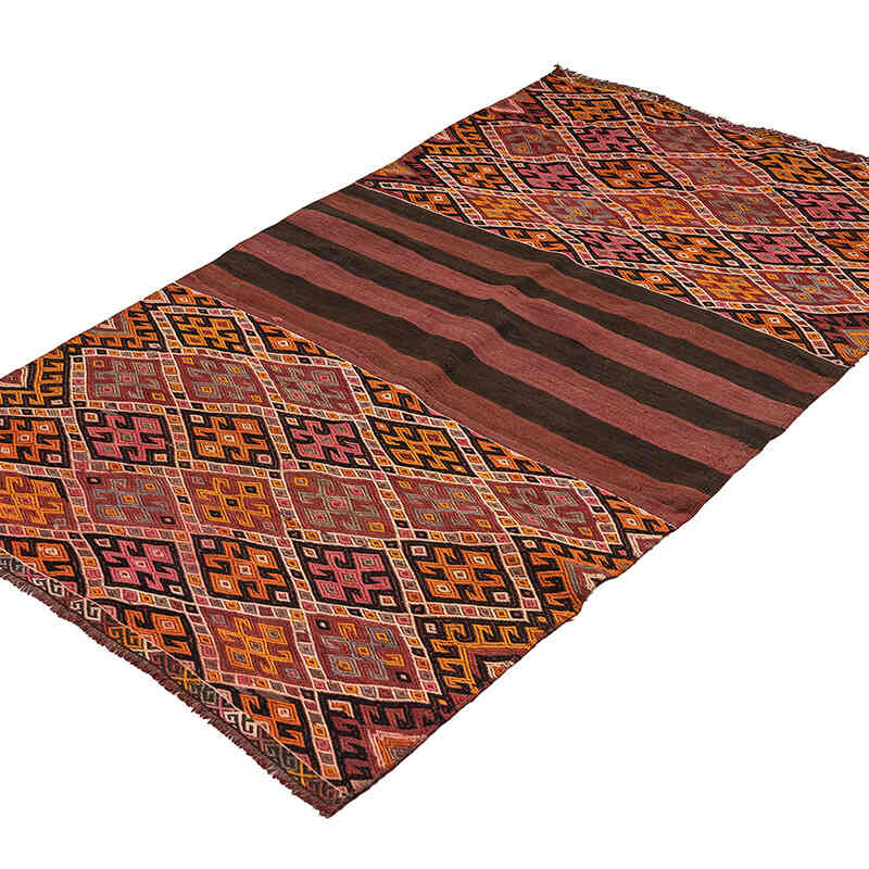 Vintage Bayburt Kilim Rug - 3' 4" x 5' 9" (40" x 69") - K0079275
