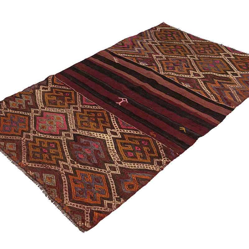Vintage Bayburt Kilim Rug - 3' 5" x 5' 10" (41" x 70") - K0079279
