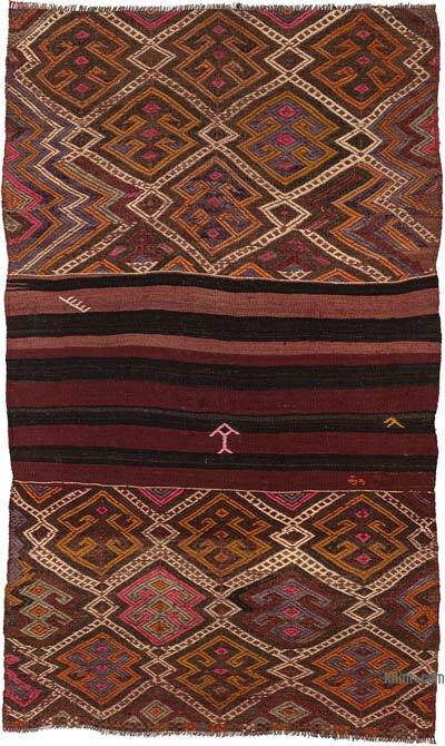 Vintage Bayburt Kilim Rug - 3' 5" x 5' 10" (41" x 70")