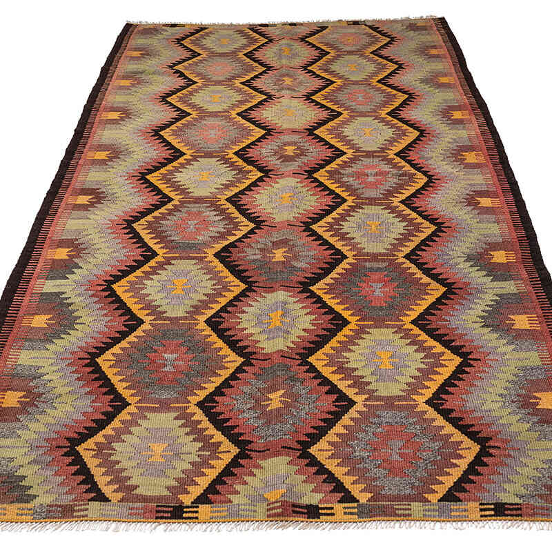 Vintage Antalya Kilim Rug - 4' 6" x 8' 3" (54" x 99") - K0079282