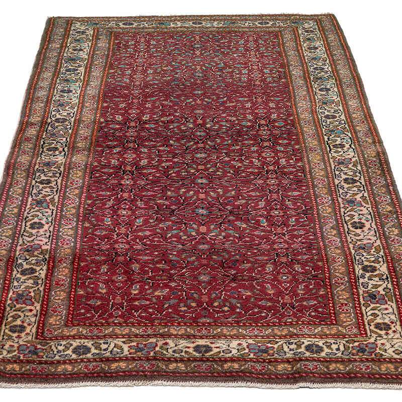 El Dokuma Vintage Halı - 101 cm x 175 cm - K0079284