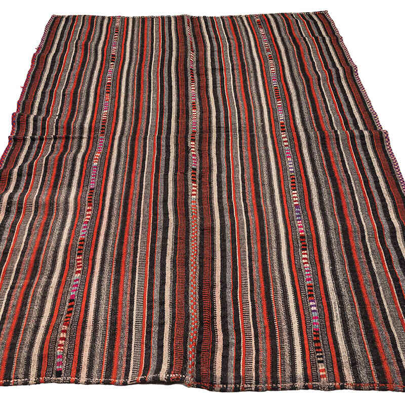 Vintage Anatolian Kilim Rug - 4' 6" x 7' 2" (54" x 86") - K0079285
